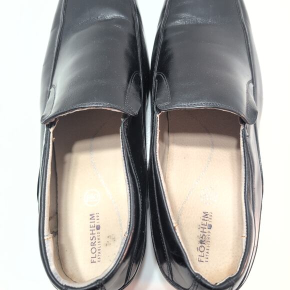 Florsheim Men's Leather Slip On Dress Shoes Black Size 14 3E - Picture 4 of 8